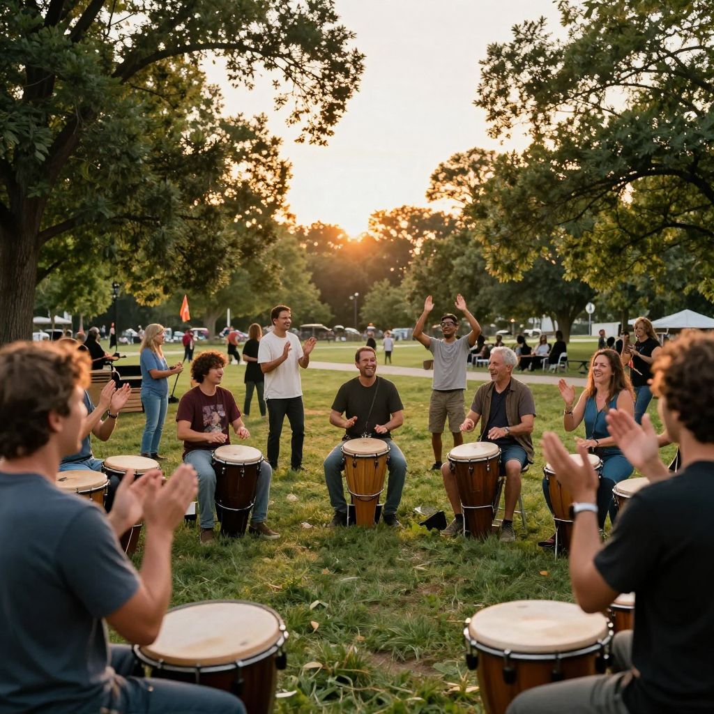 Asheville Drum Circle at Pritchard Park