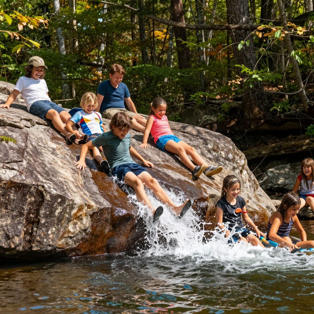 Sliding Rock in Pisgah Forest