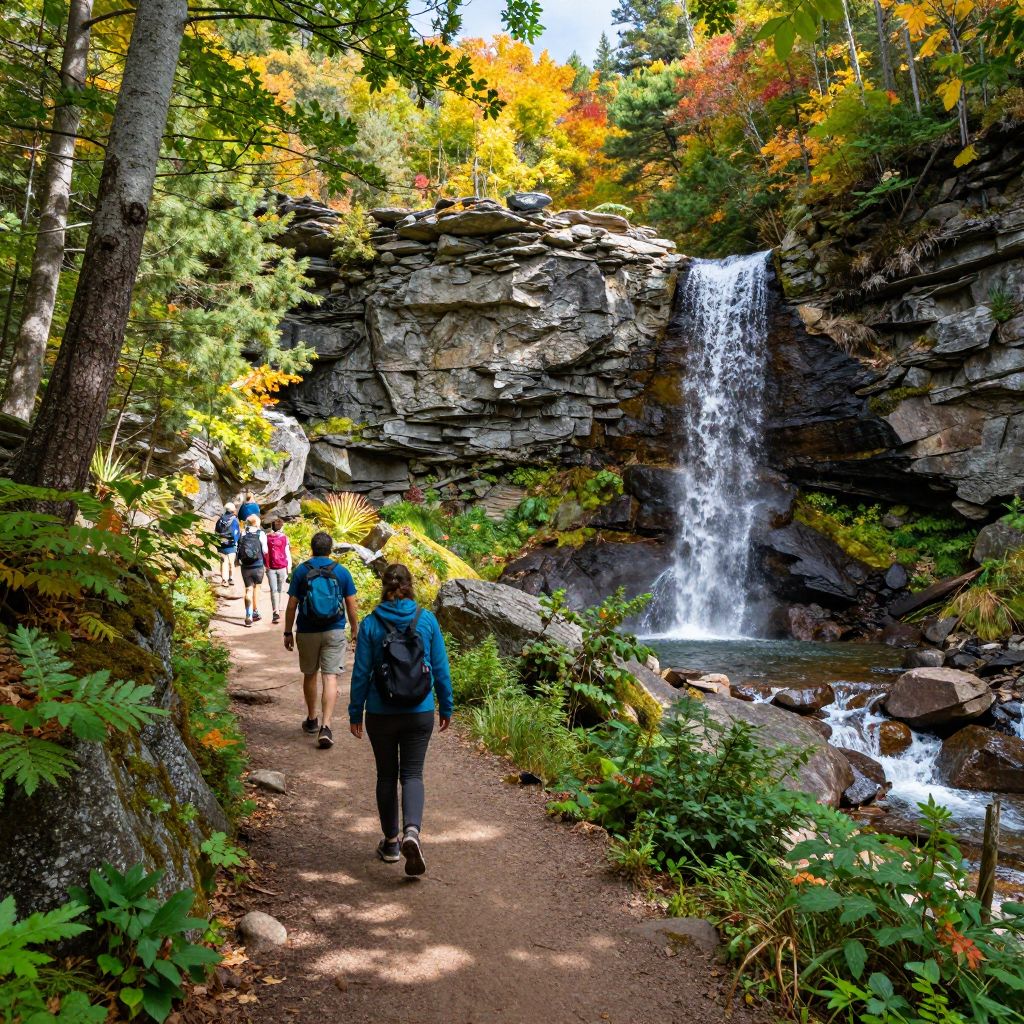 Hiking at Grafton Notch State Park