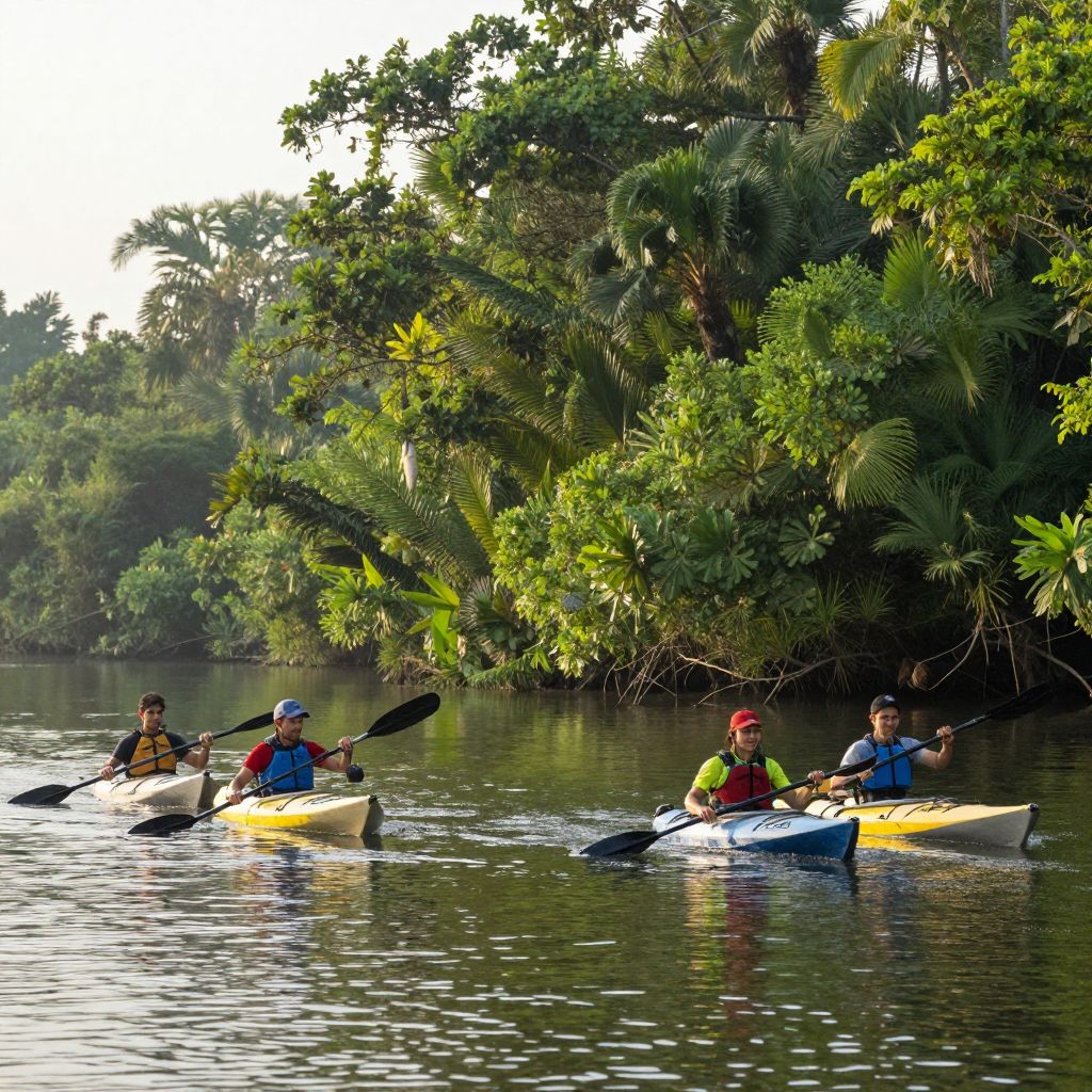 Kayaking through Calabash Historic River Area