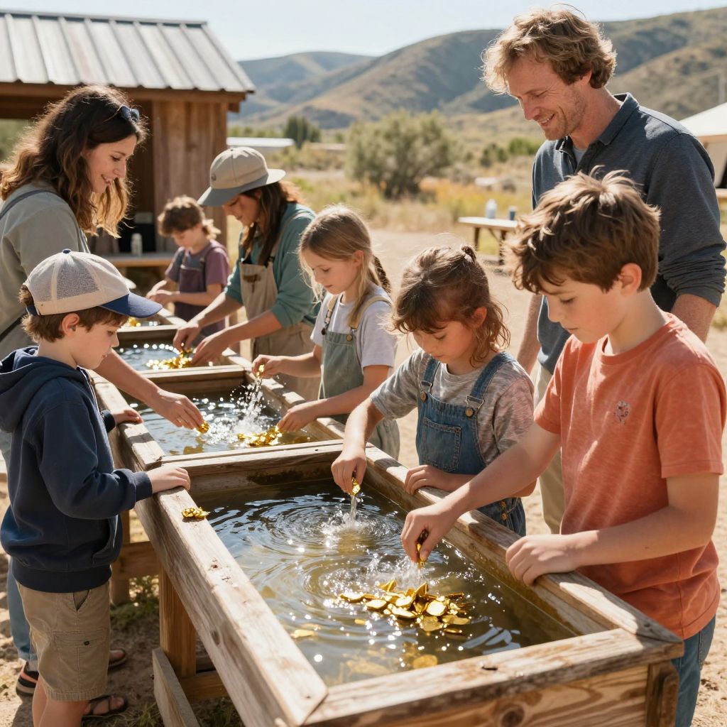 Gold Panning at Matelot Gulch