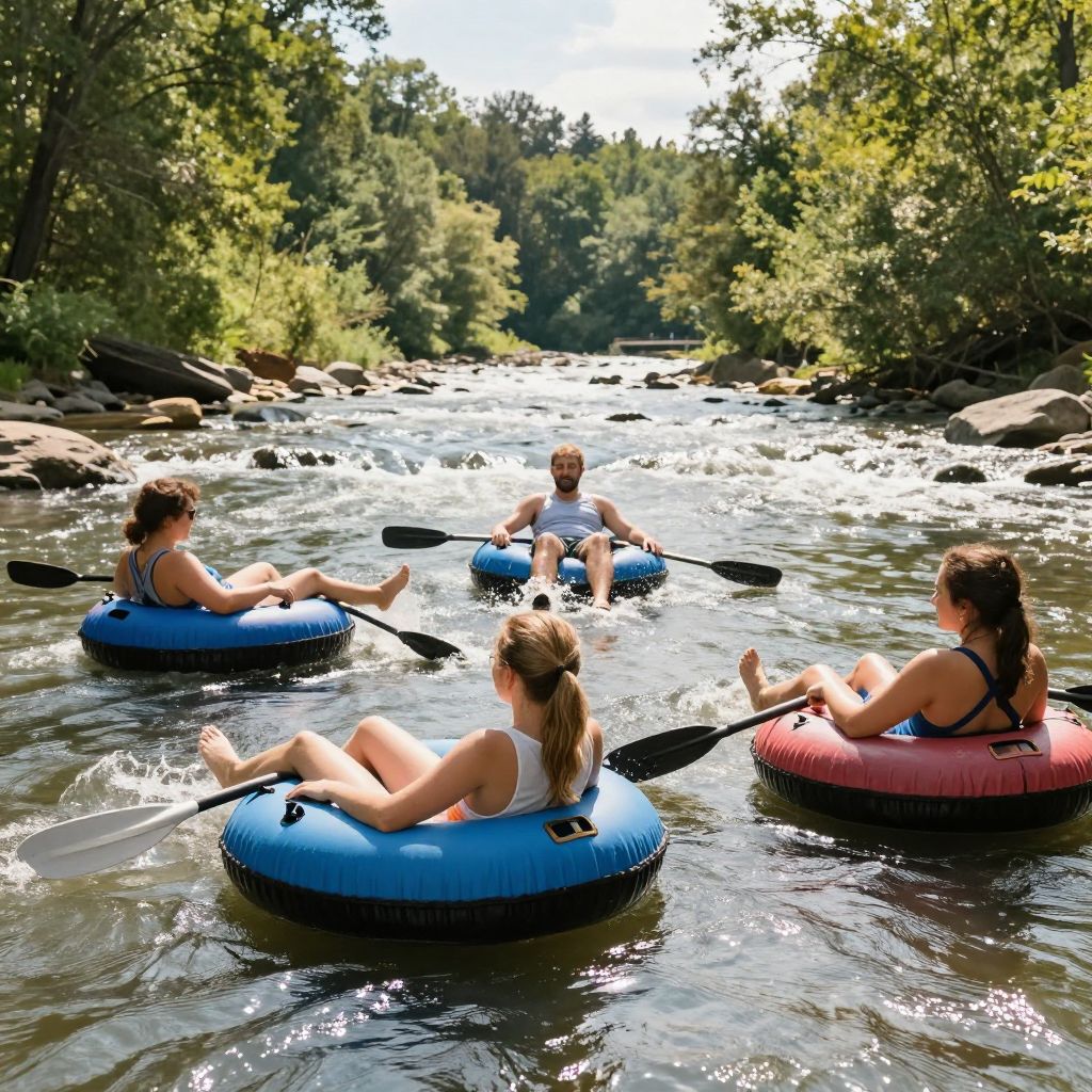 Tubing on the Tuckasegee River