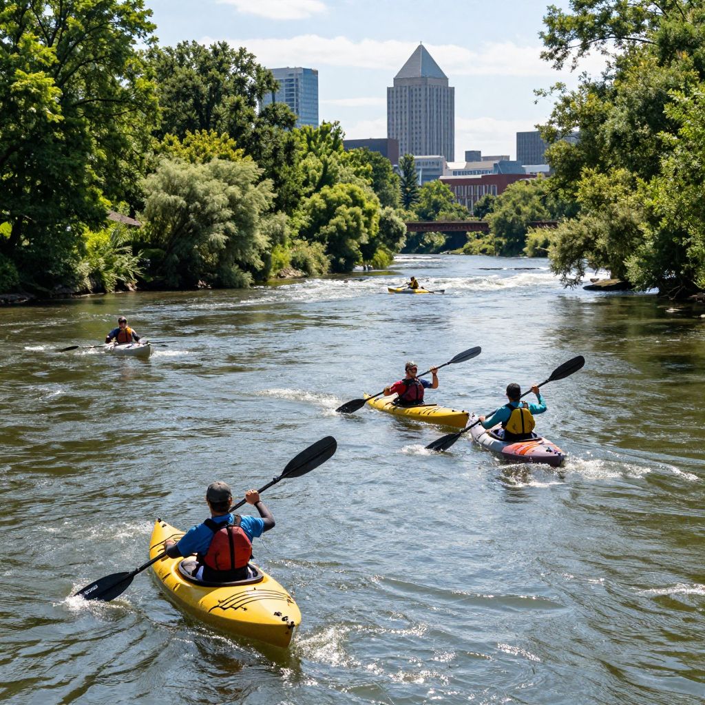 Kayaking on the Scioto River