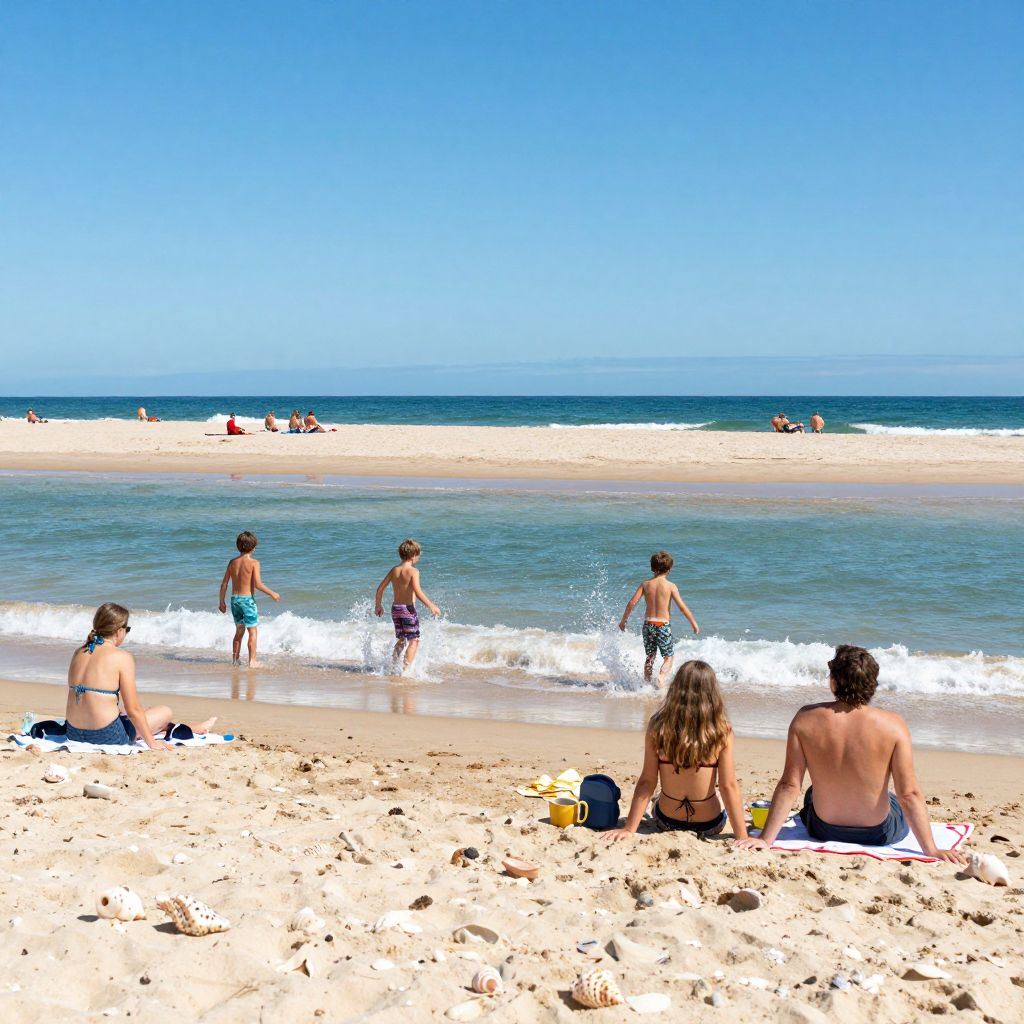 Enjoying a Day at the Beach