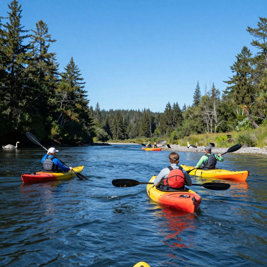 Kayaking on Noyo River