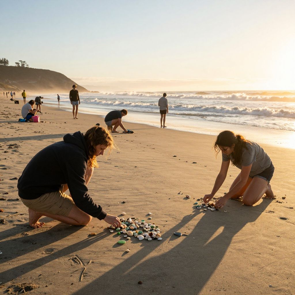 Beachcombing in Fort Bragg