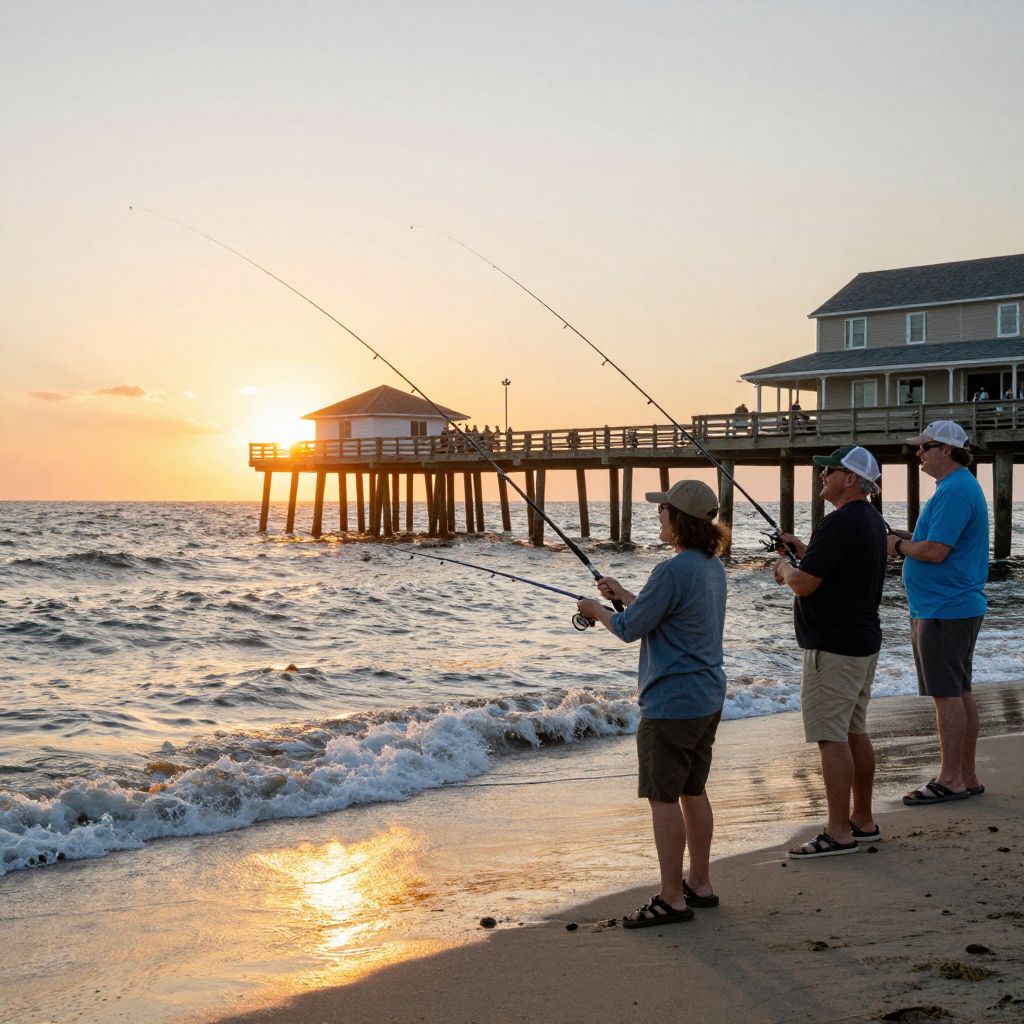 Fishing at Holden Beach Fishing Pier