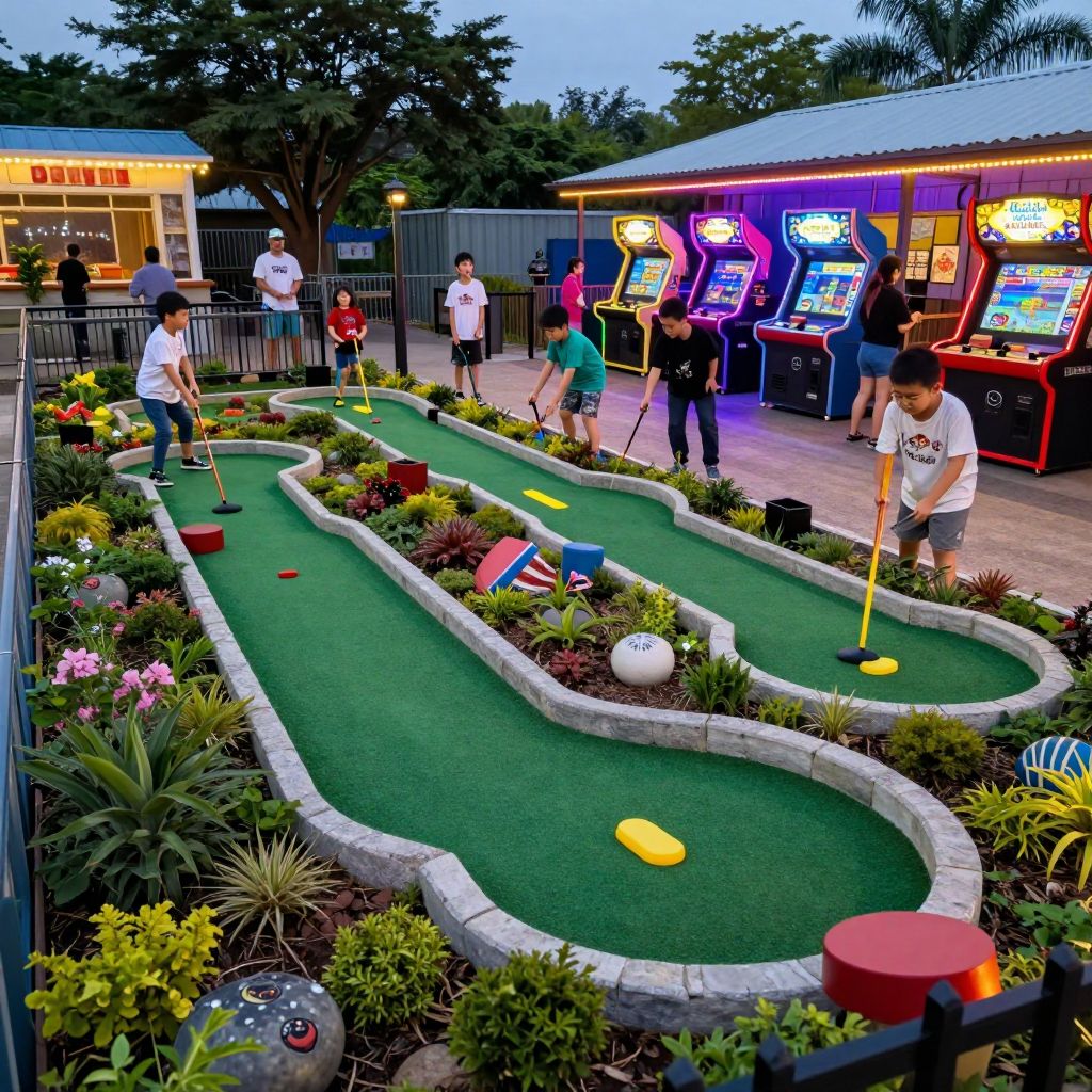 Play a Round of Mini Golf at Treasure Island Miniature Golf & Arcade