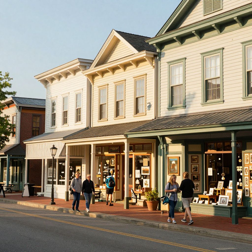 Historic Main Street in Downtown Jamestown