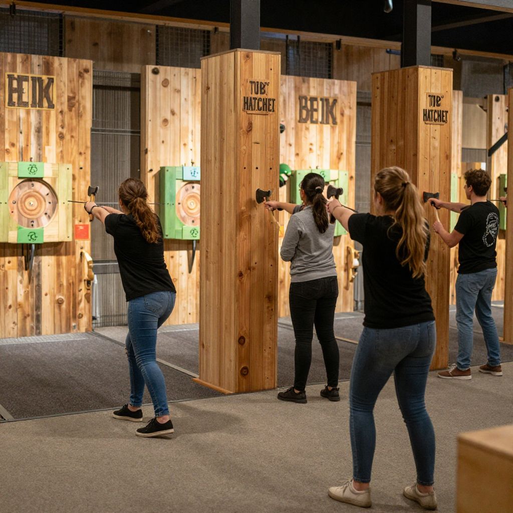 Axe Throwing at Bury The Hatchet