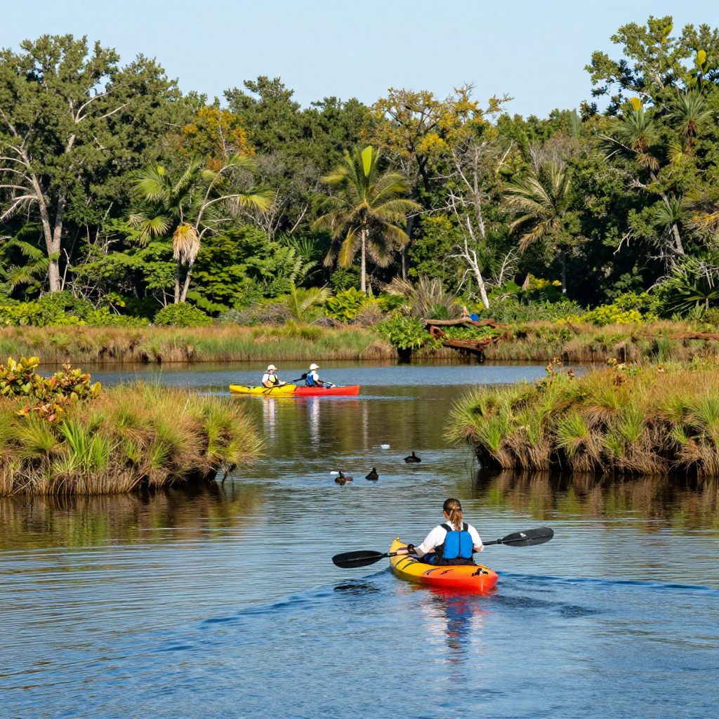 Kayaking near Coastal North Carolina Refuges