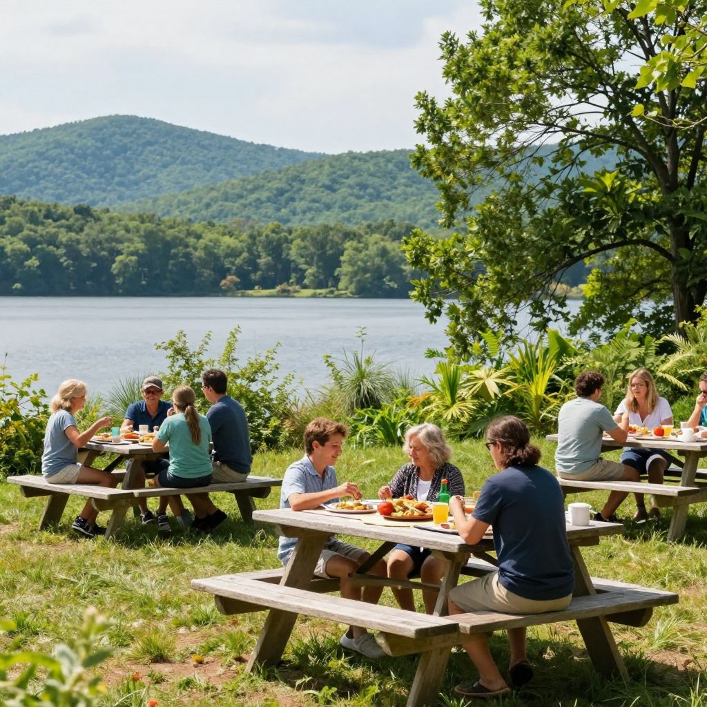 Picnic at Morganton Point Recreation Area