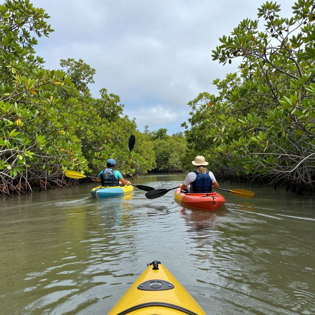 Kayaking through Mangroves