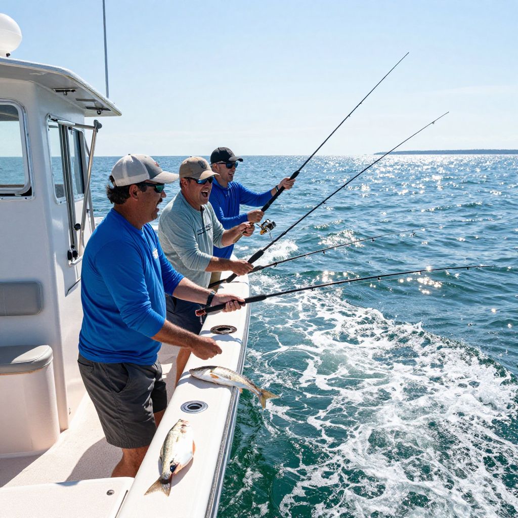 Fishing on Lake Erie