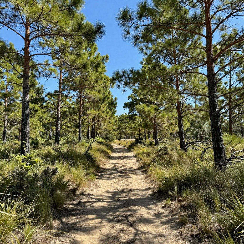 Hiking at Weymouth Woods Sandhills Nature Preserve