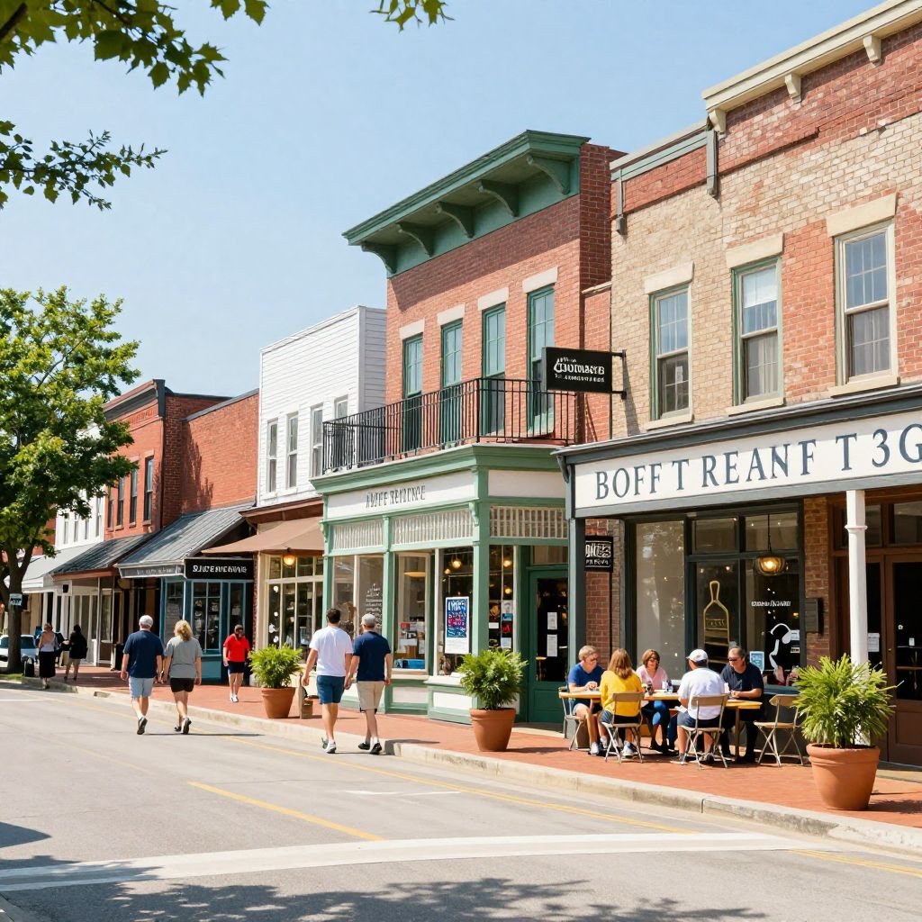Broad Street in Downtown Southern Pines
