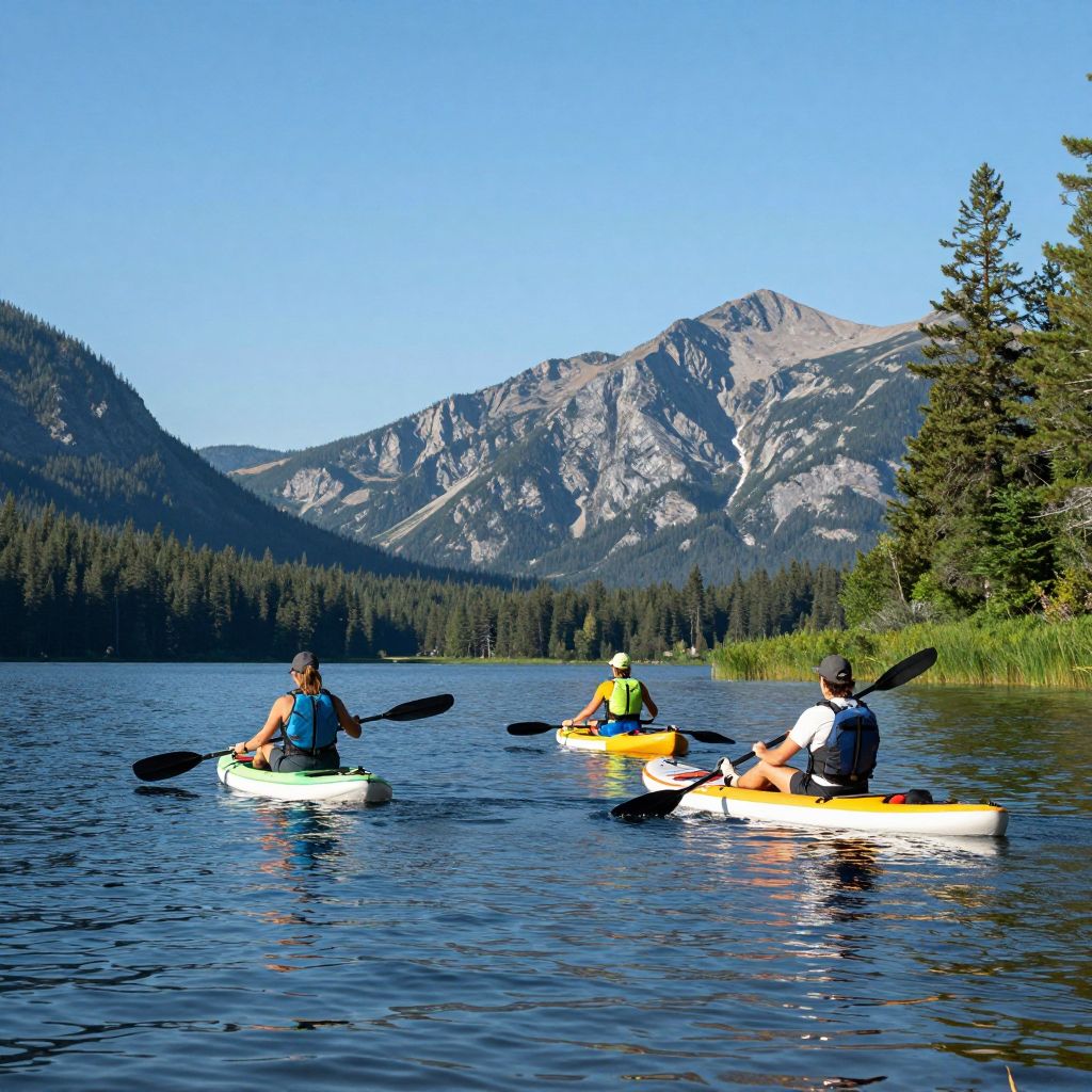 Kayaking on Redfish Lake