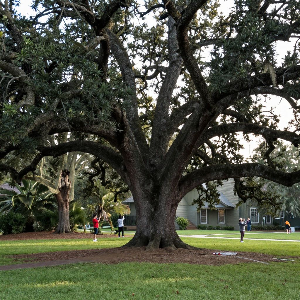 The Big Oak, a 335-year-old live oak tree