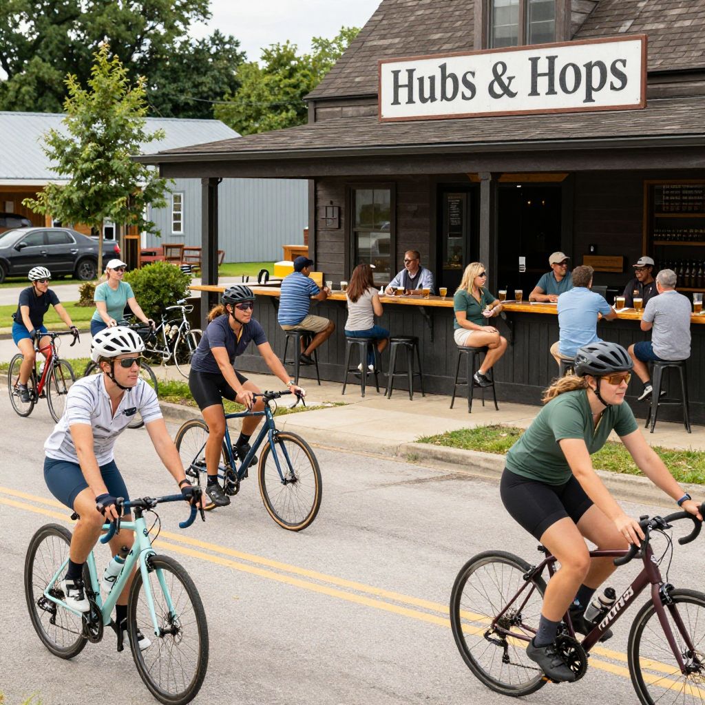 Hubs & Hops bike shop and craft brew bar