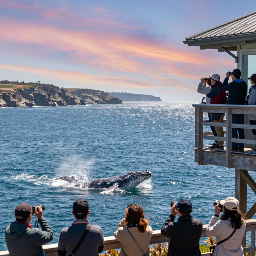 Whale Watching from Westport Viewing Tower