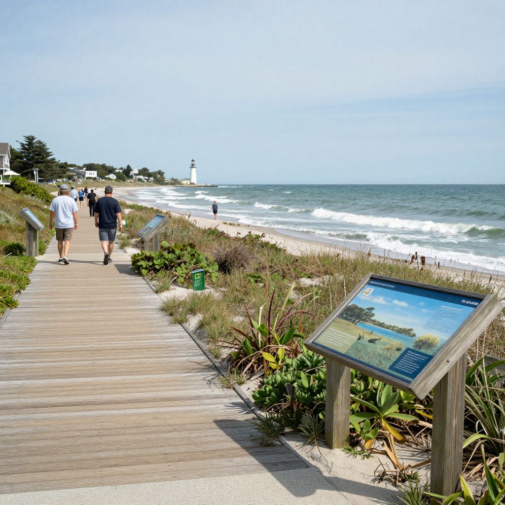 Boardwalk at Westport Light State Park