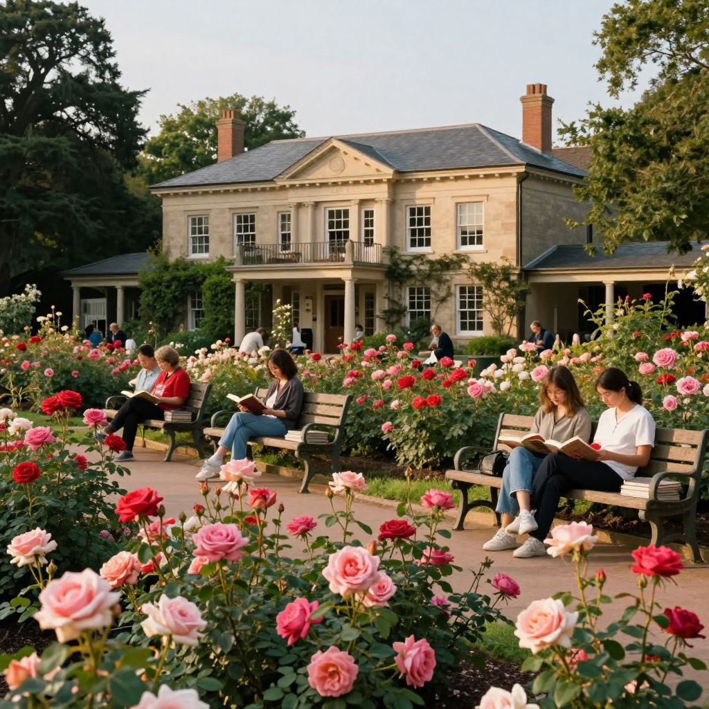 Woodland Public Library and Rose Garden