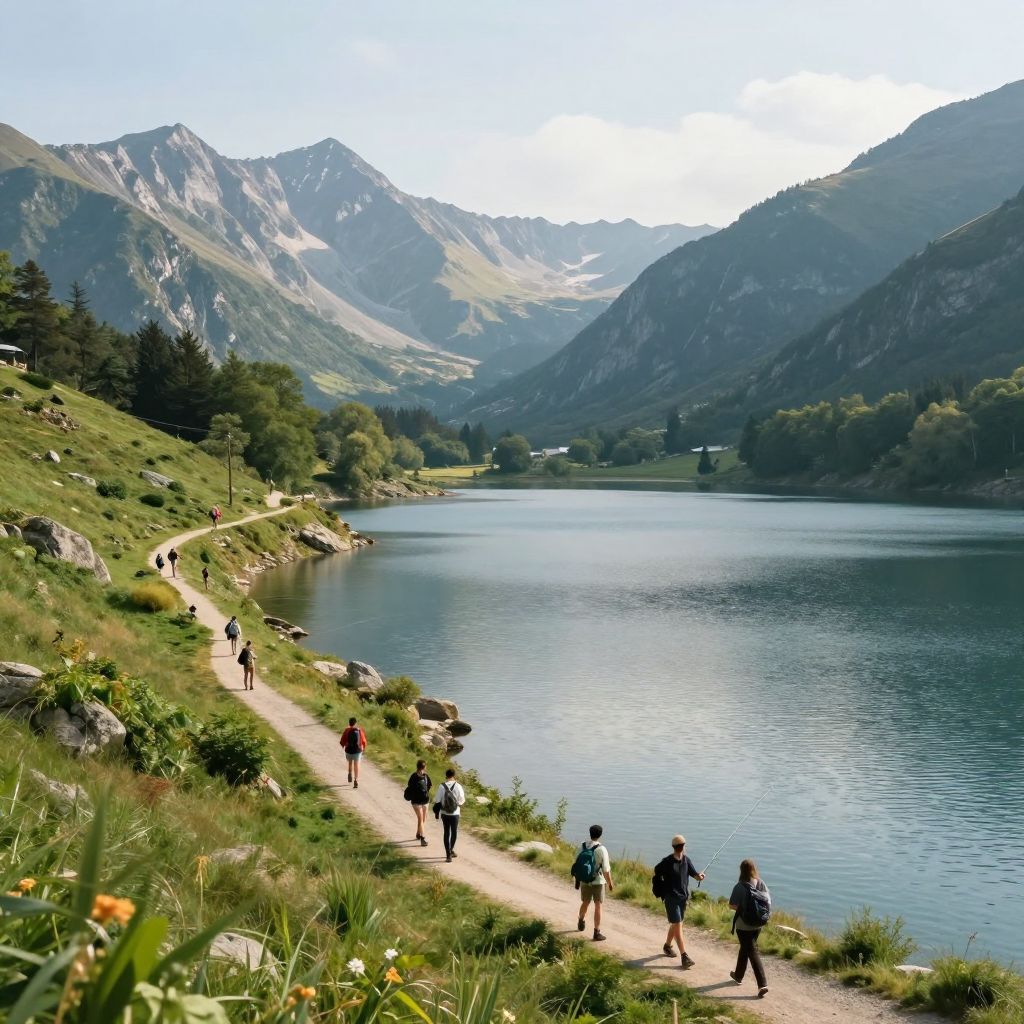 Hiking and Fishing at Rampart Reservoir