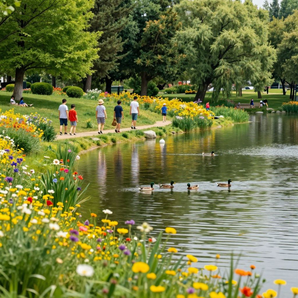 Leisurely Walk Around Manitou Park Lake
