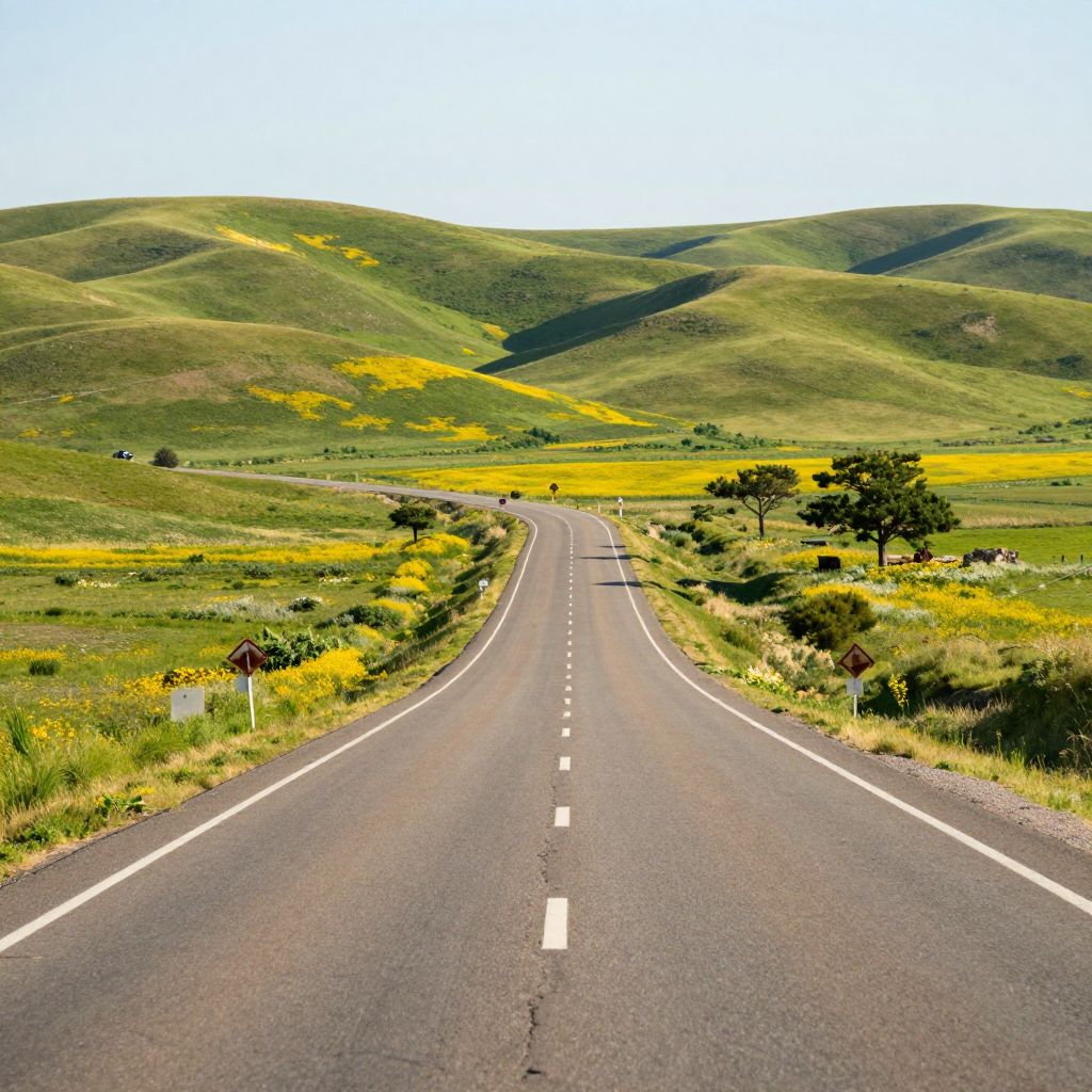 Scenic Drive along Highway 214