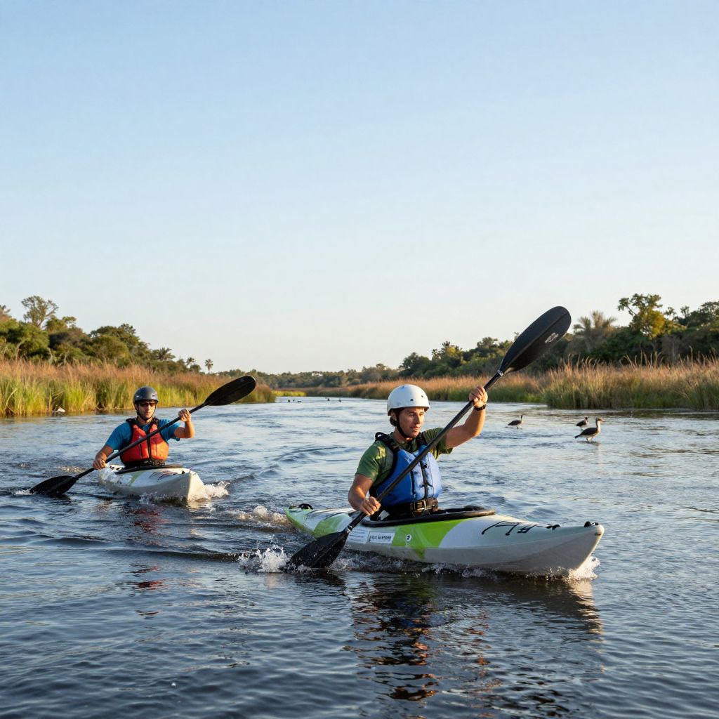 Kayaking along the Pamlico River