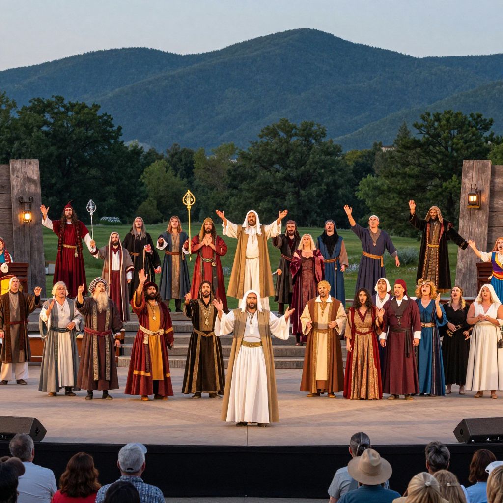 The Great Passion Play Performance