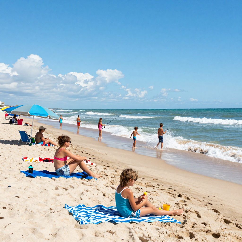 Fishing or Swimming at Balboa Beach