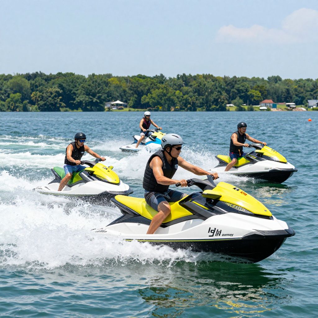 Jet Skiing on Lake Harmony