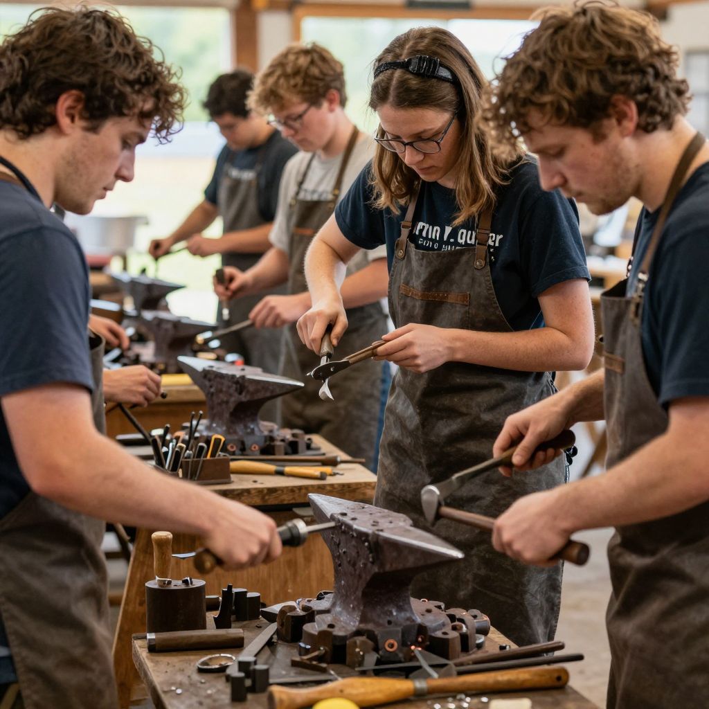Forging at Quiver Full Farms