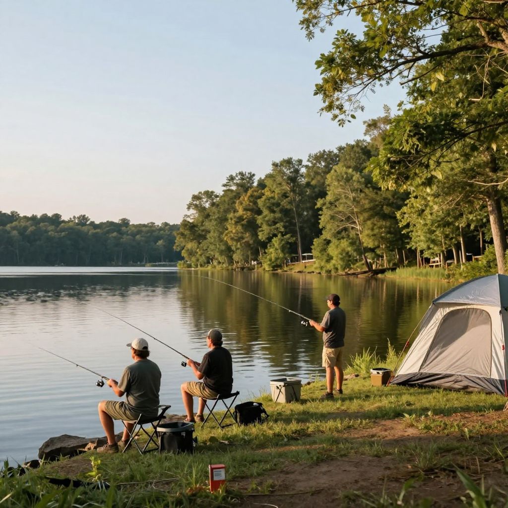 Fishing or Camping at Jordan Lake