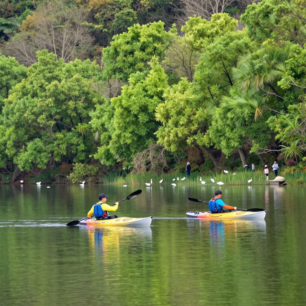 Kayaking at Spring Lake